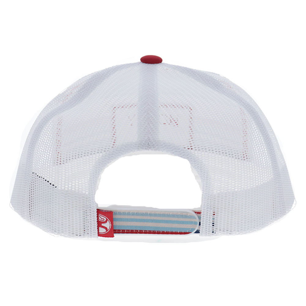 "Doc" Hat Navy/Red Striped Pattern