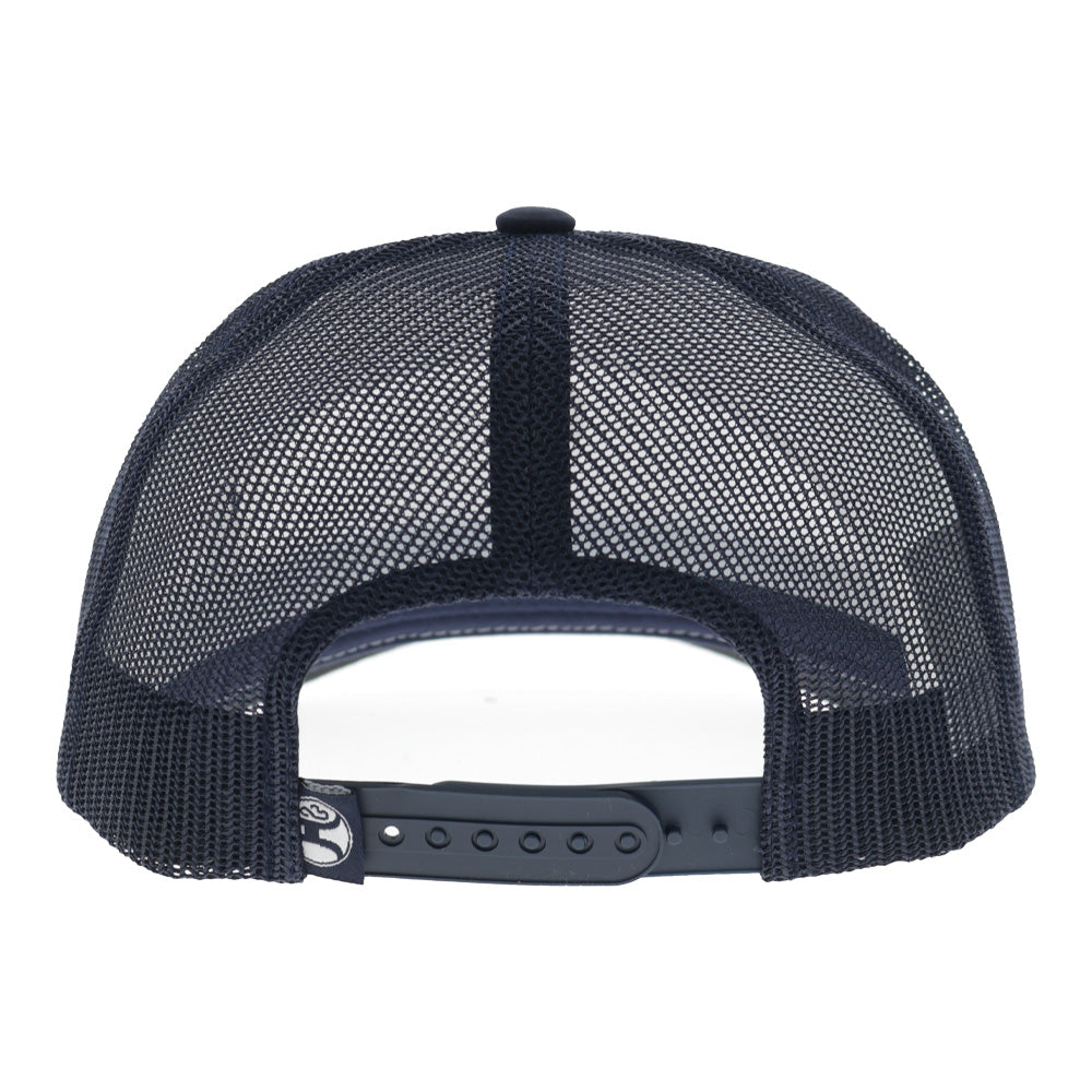 Salado 5-Panel Trucker Snapback Hat White/Navy