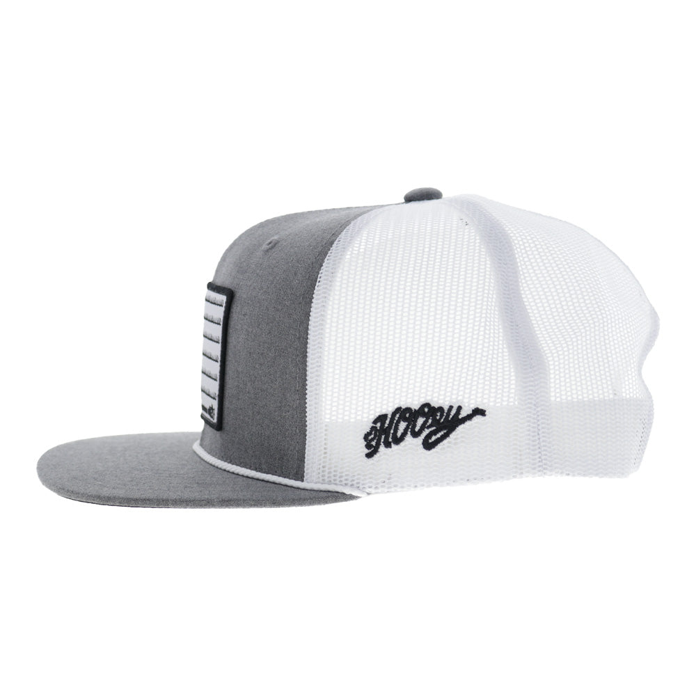 Liberty Roper 6-Panel Trucker Snapback Hat Grey/White