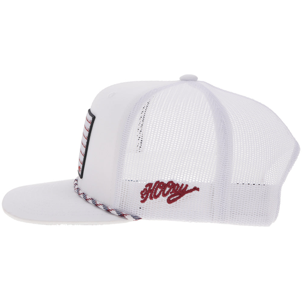 "Liberty Roper" White w/ Flag Patch