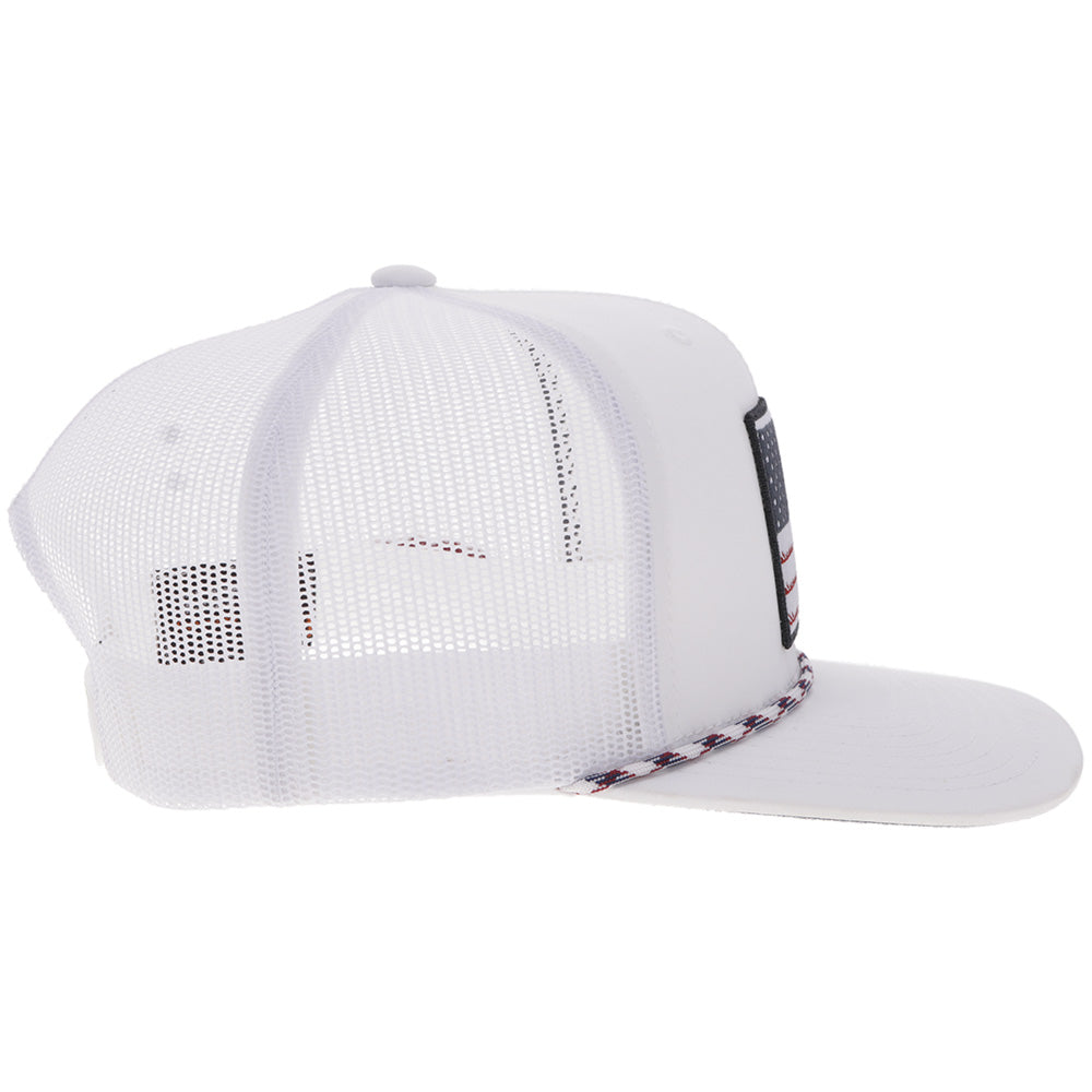"Liberty Roper" White w/ Flag Patch