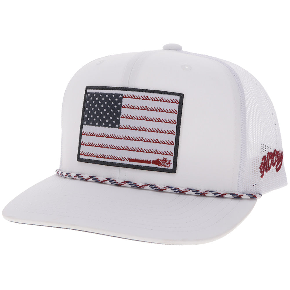 "Liberty Roper" White w/ Flag Patch