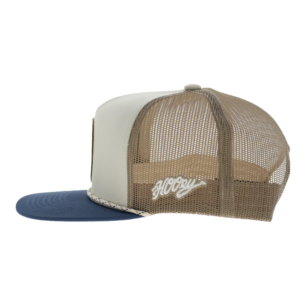 Spur 5-Panel Trucker Snapback Hat Cream/Tan