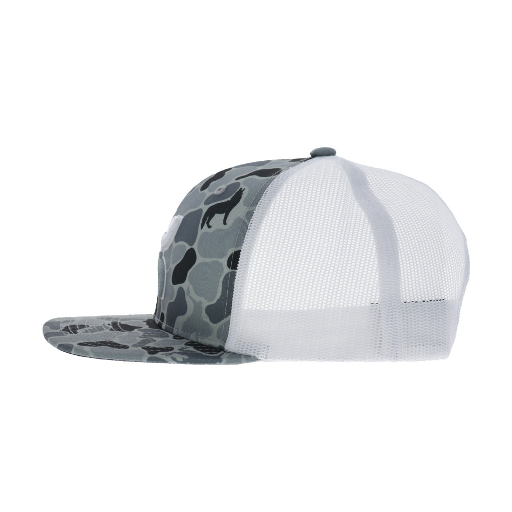Texican 6-Panel Trucker Snapback Hat Camo/White