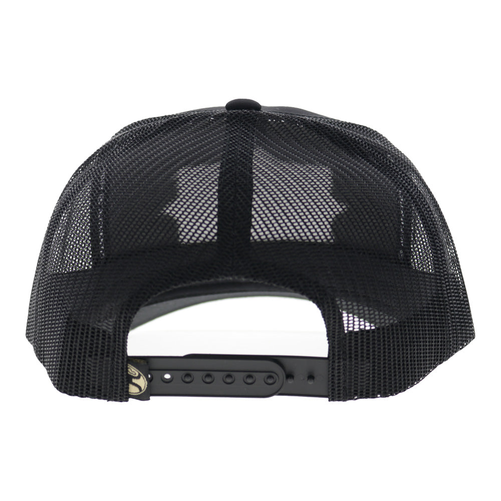 Diamond 6-Panel Trucker Snapback Hat Black/Yellow