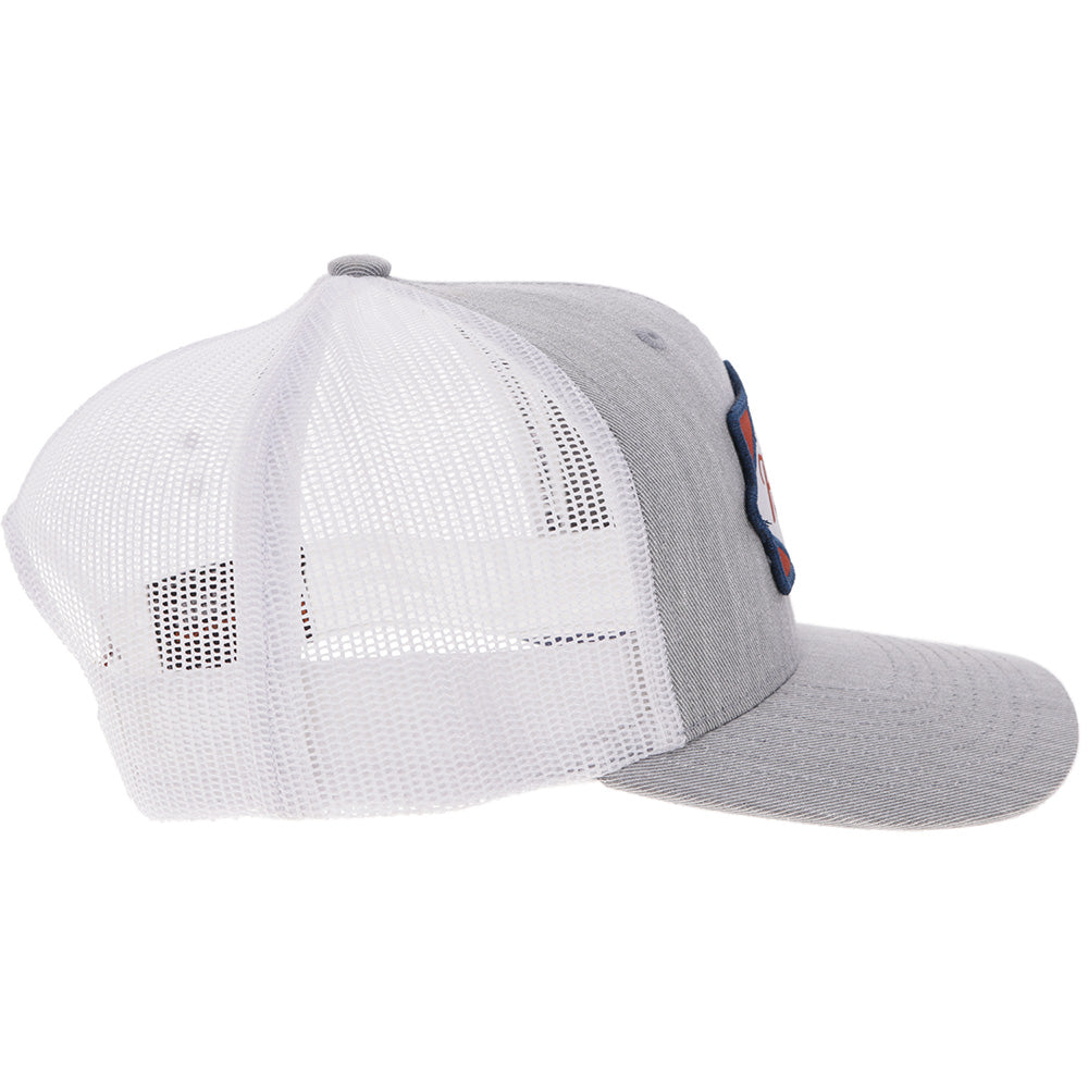 "Diamond" Hooey Hat Grey/White