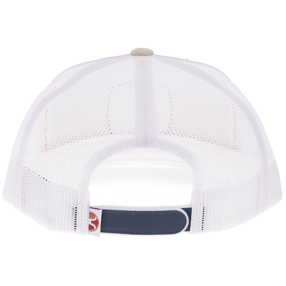"Zenith" Hat Tan/White w/Multi-Color Patch
