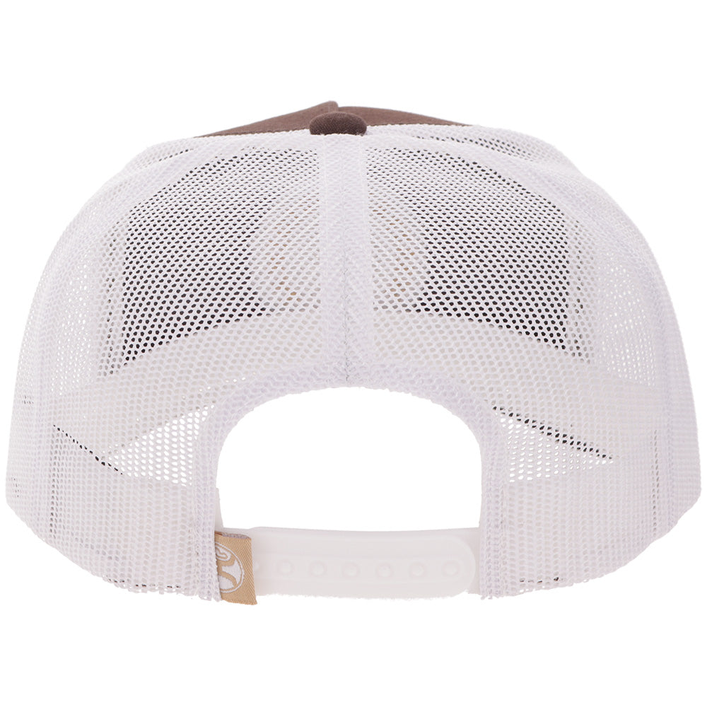 "Quanah" Hat Brown/White w/ Circle Patch