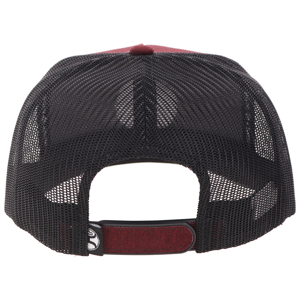 "Quanah" Hat Red/Black w/Circle Patch