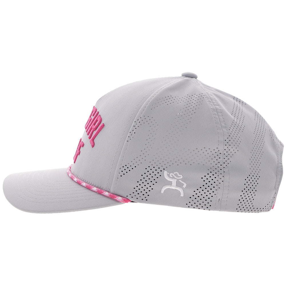 "Cowgirl Golf" Hat Grey w/Pink