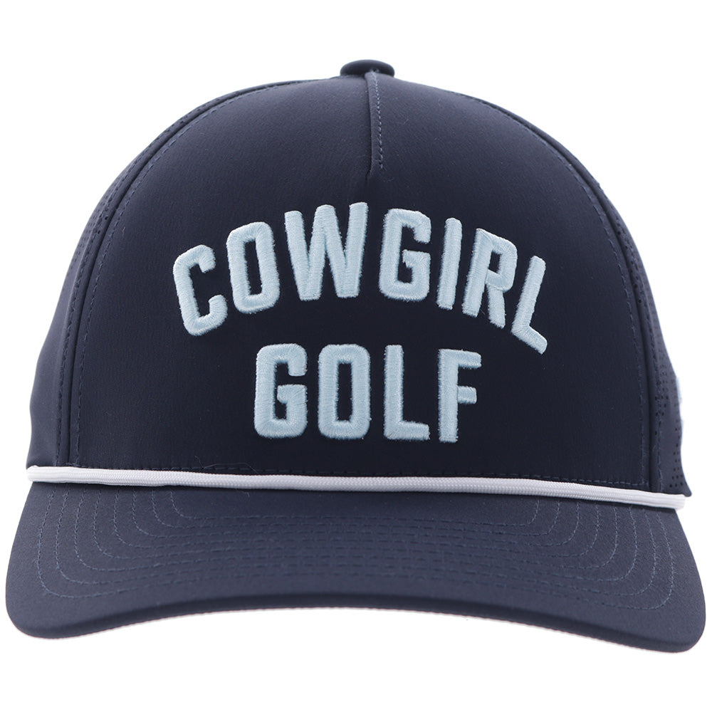 "Cowgirl Golf" Hat Navy w/Light Blue