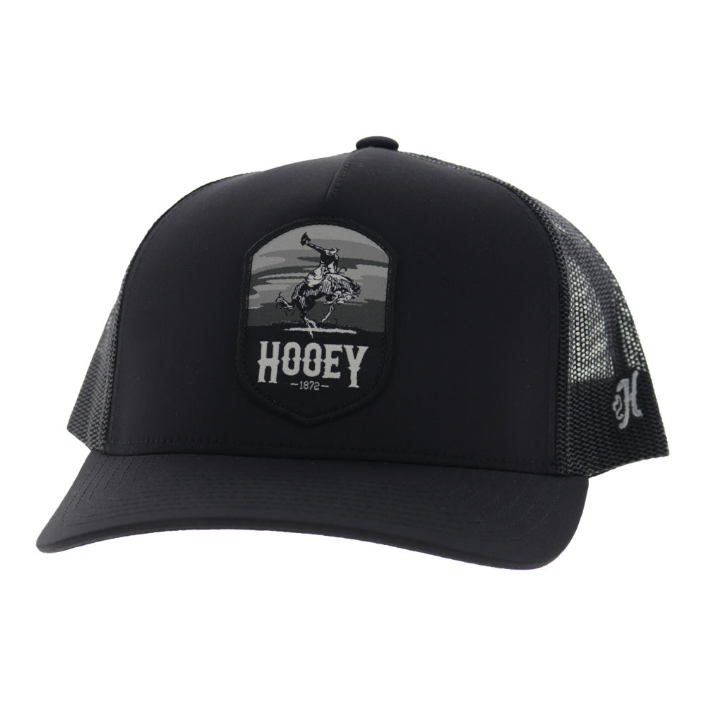 Cheyenne 5-Panel Trucker Snapback Hat Black