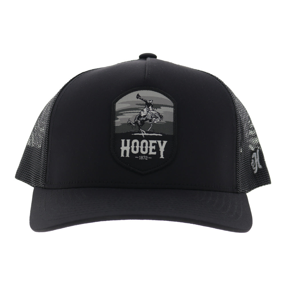 Cheyenne 5-Panel Trucker Snapback Hat Black