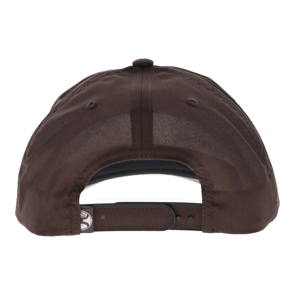 Cheyenne 5-Panel Trucker Snapback Hat Brown