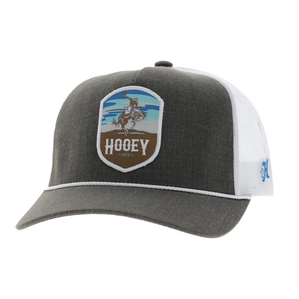 Cheyenne 5-Panel Trucker Snapback Hat Brown/White