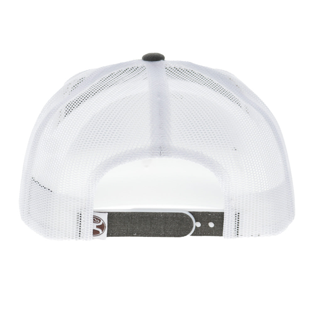 Cheyenne 5-Panel Trucker Snapback Hat Brown/White