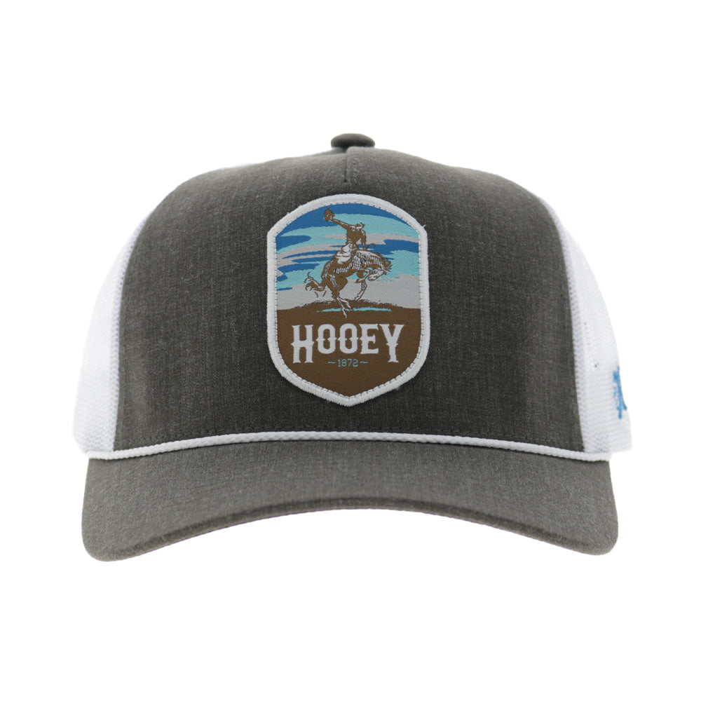 Cheyenne 5-Panel Trucker Snapback Hat Brown/White