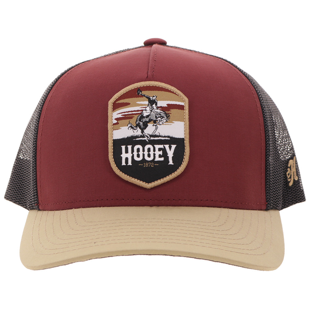 "Cheyenne" Hat Maroon/Black