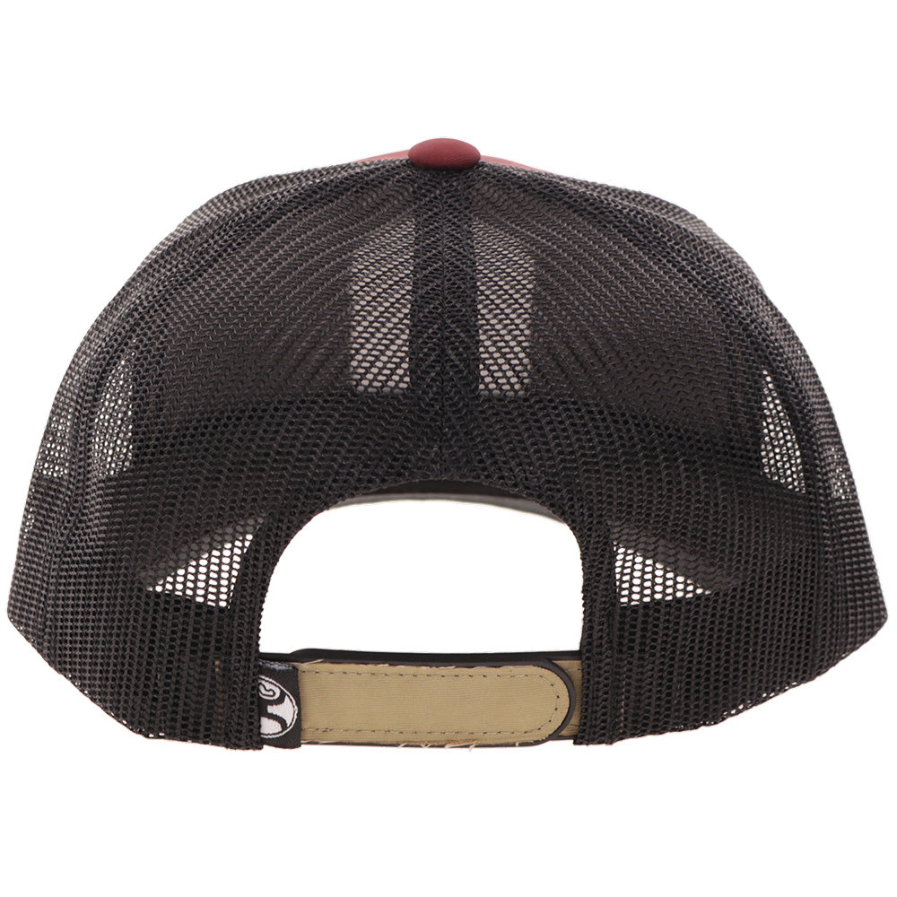 "Cheyenne" Hat Maroon/Black