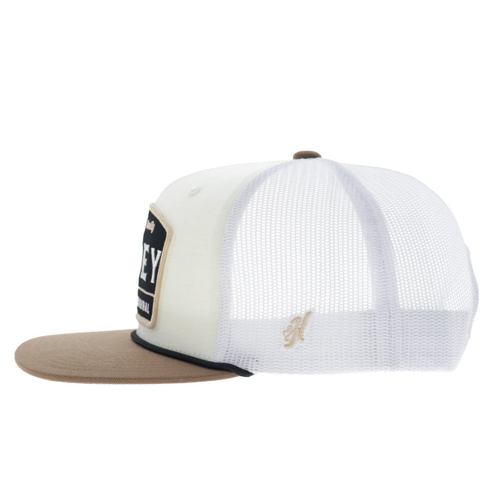 Trip 5-Panel Trucker Snapback Hat Cream/White