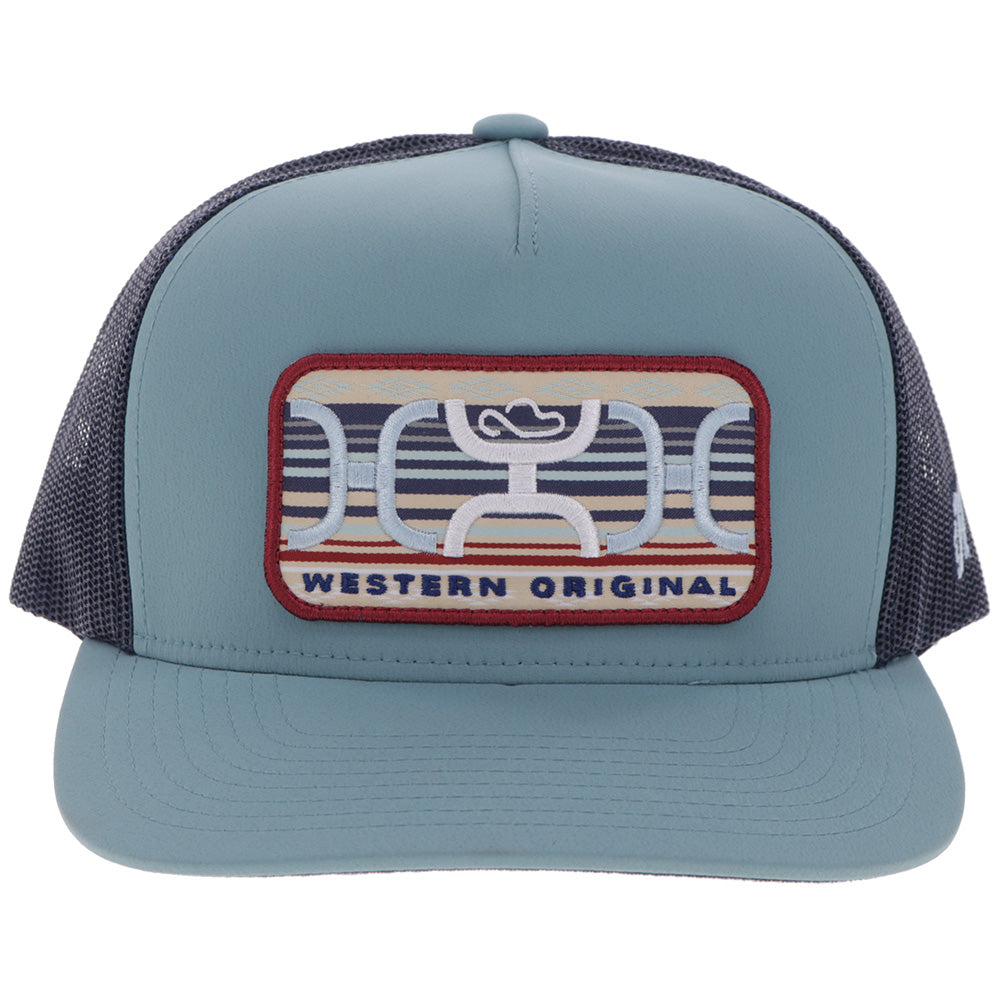 "Loop" Hat Blue/Navy w/Multi-Color Patch