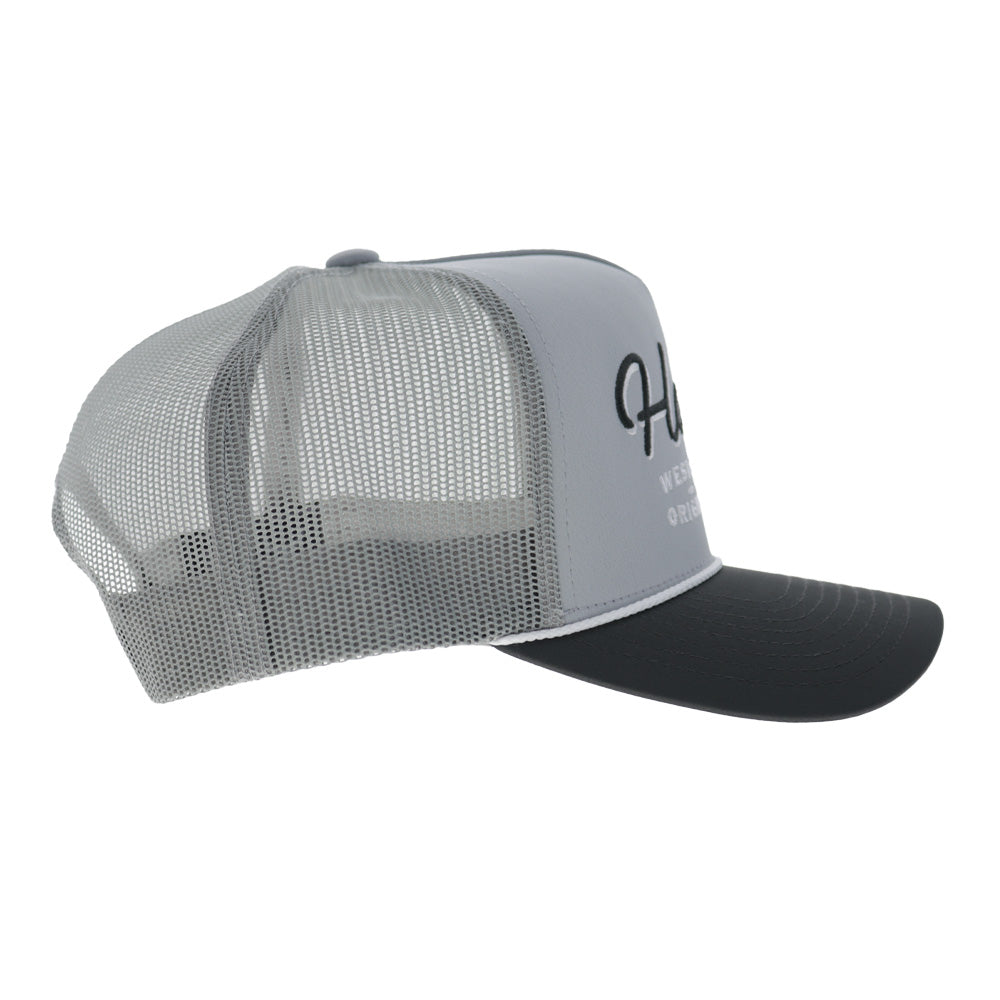 OG 5-Panel Trucker Snapback Hat Grey/Charcoal