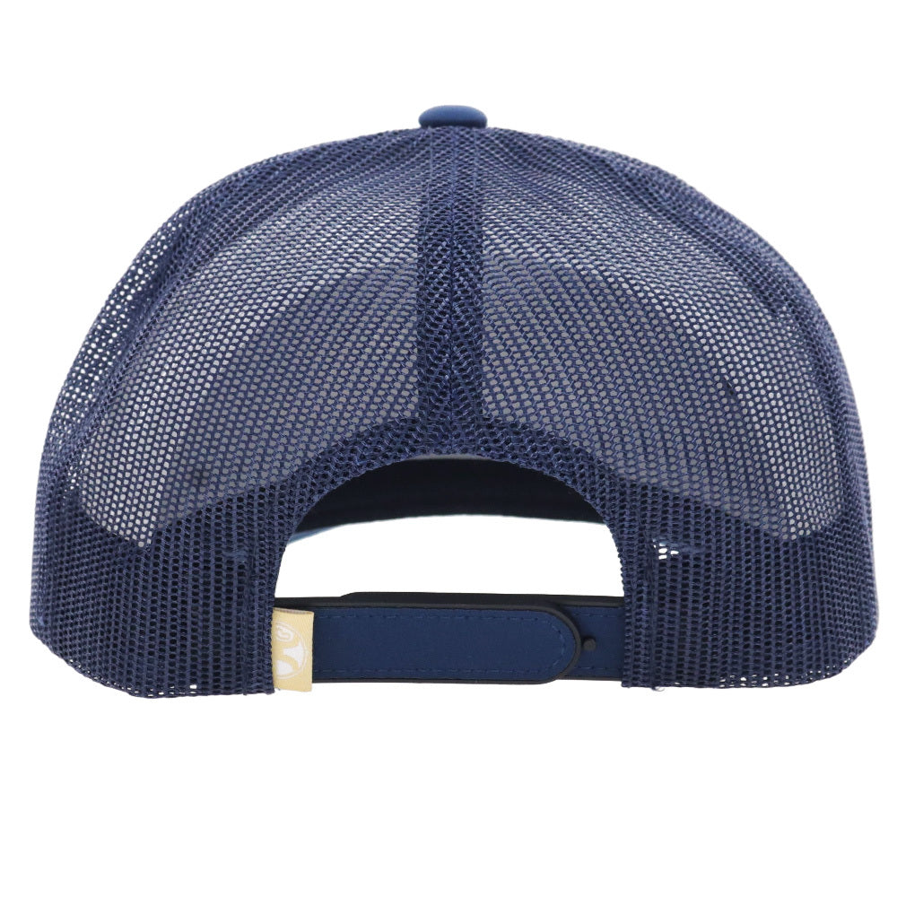 OG 5-Panel Trucker Snapback Hat Navy/Tan