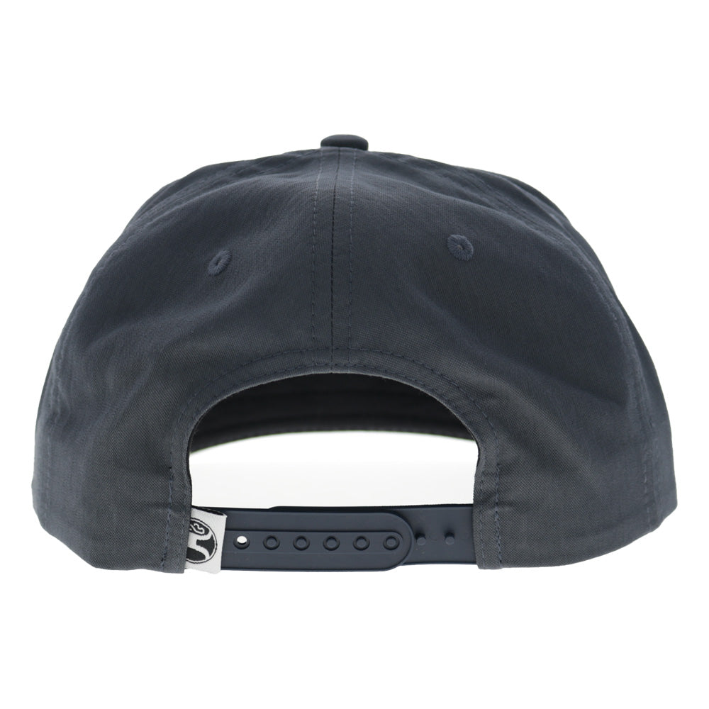 Rank Stock  5-Panel Full Surround Snapback Hat Charcoal