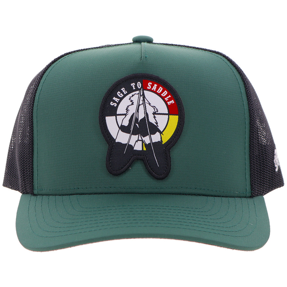 "Sage to Saddle" Hat Green / Black