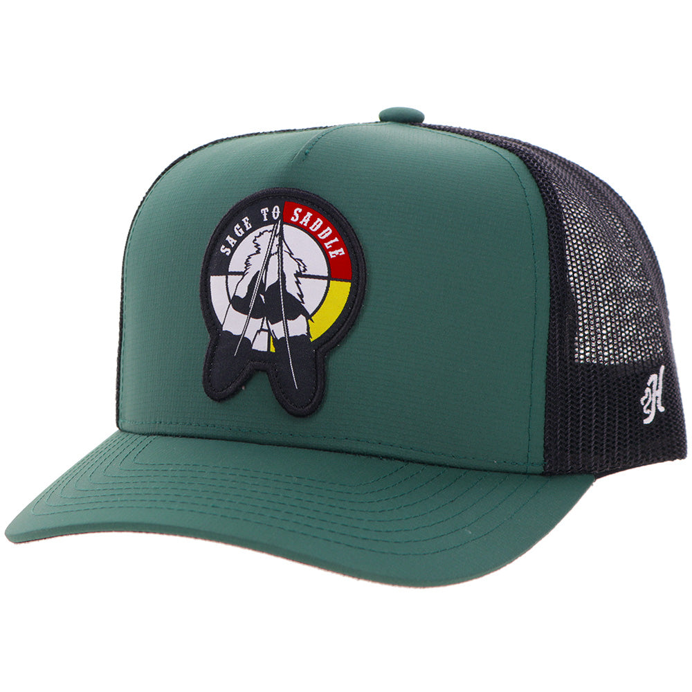 "Sage to Saddle" Hat Green / Black