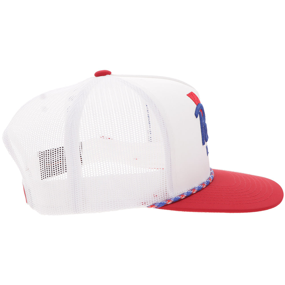 "Pabst Blue Ribbon" Hat White/Red