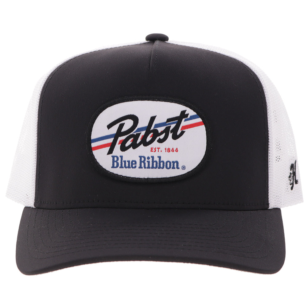 "Pabst Blue Ribbon" Hat Black/White