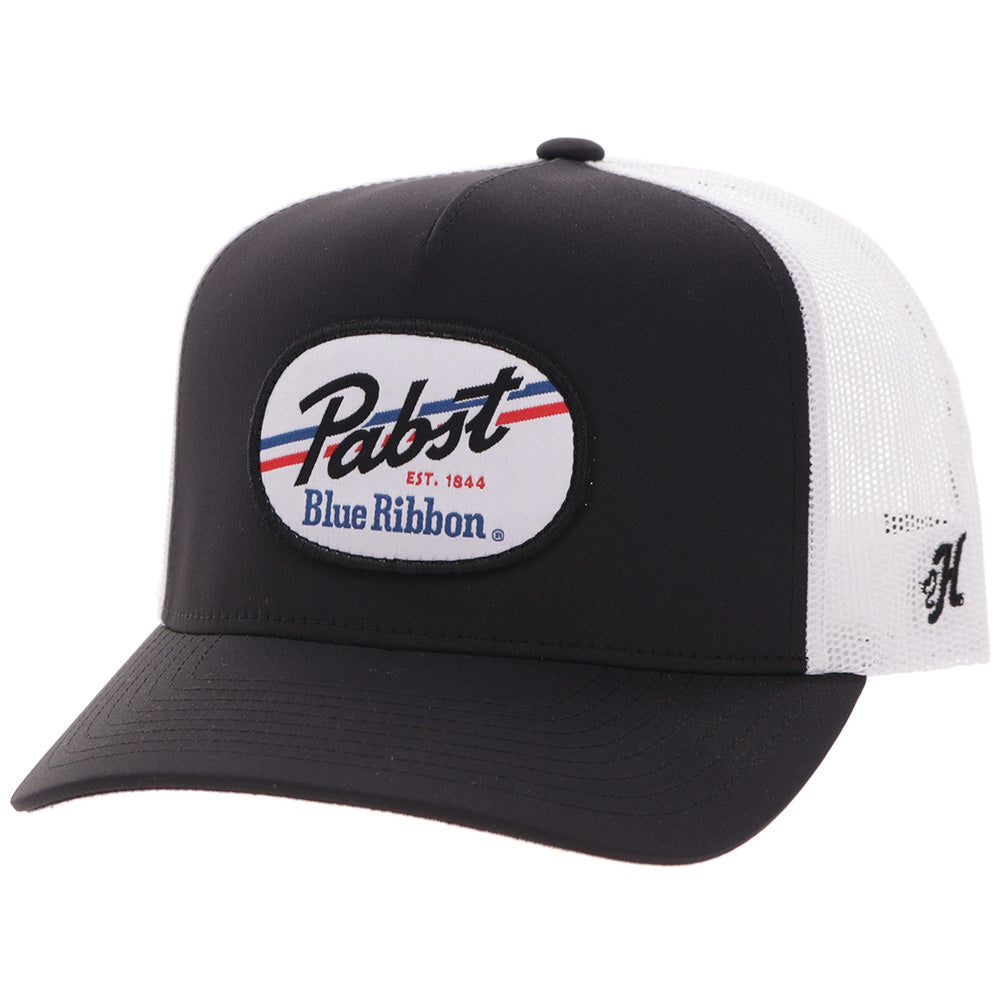 "Pabst Blue Ribbon" Hat Black/White
