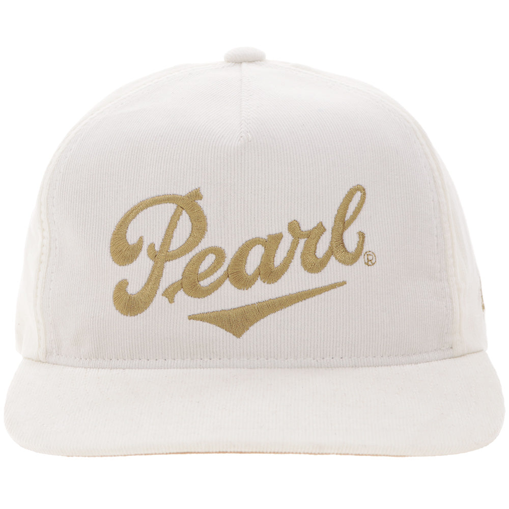 "Pearl" Hat Cream Corduroy w/Yellow Stitching