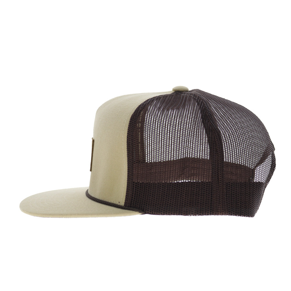OG Patch 5-Panel Trucker Snapback Hat Tan/Brown