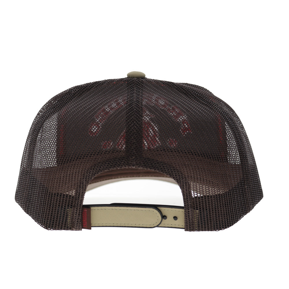 Prorodeo 5-Panel Trucker Snapback Hat Tan/Brown