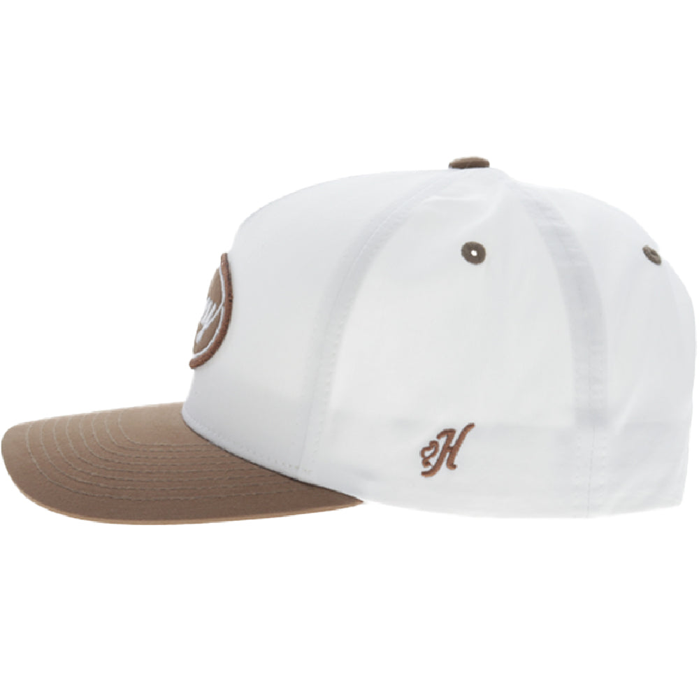 Ranger 5-Panel Full Surround Hat White/Tan