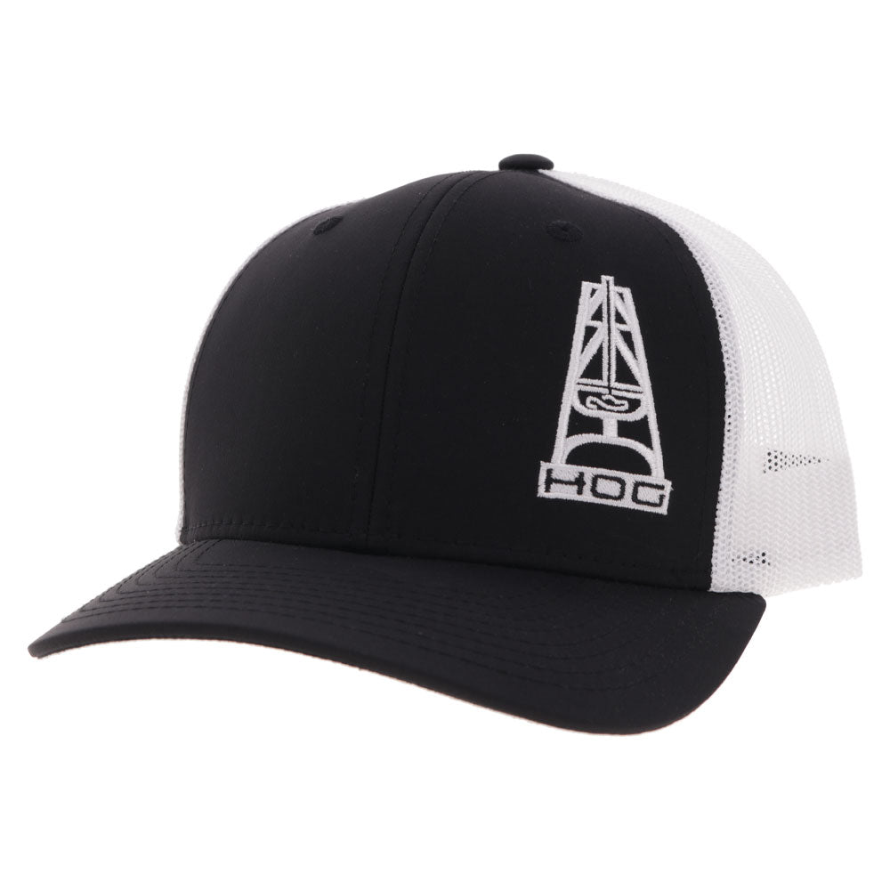 "HOG" Black/White Hat