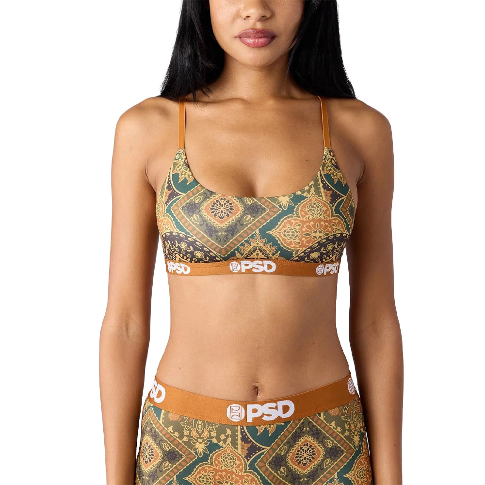 PSD Scoop Bralette Hooey Prairie Scarf Print