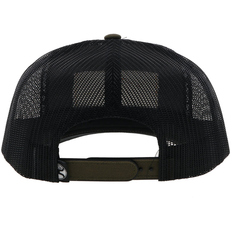 back of black cap with clack mesh
