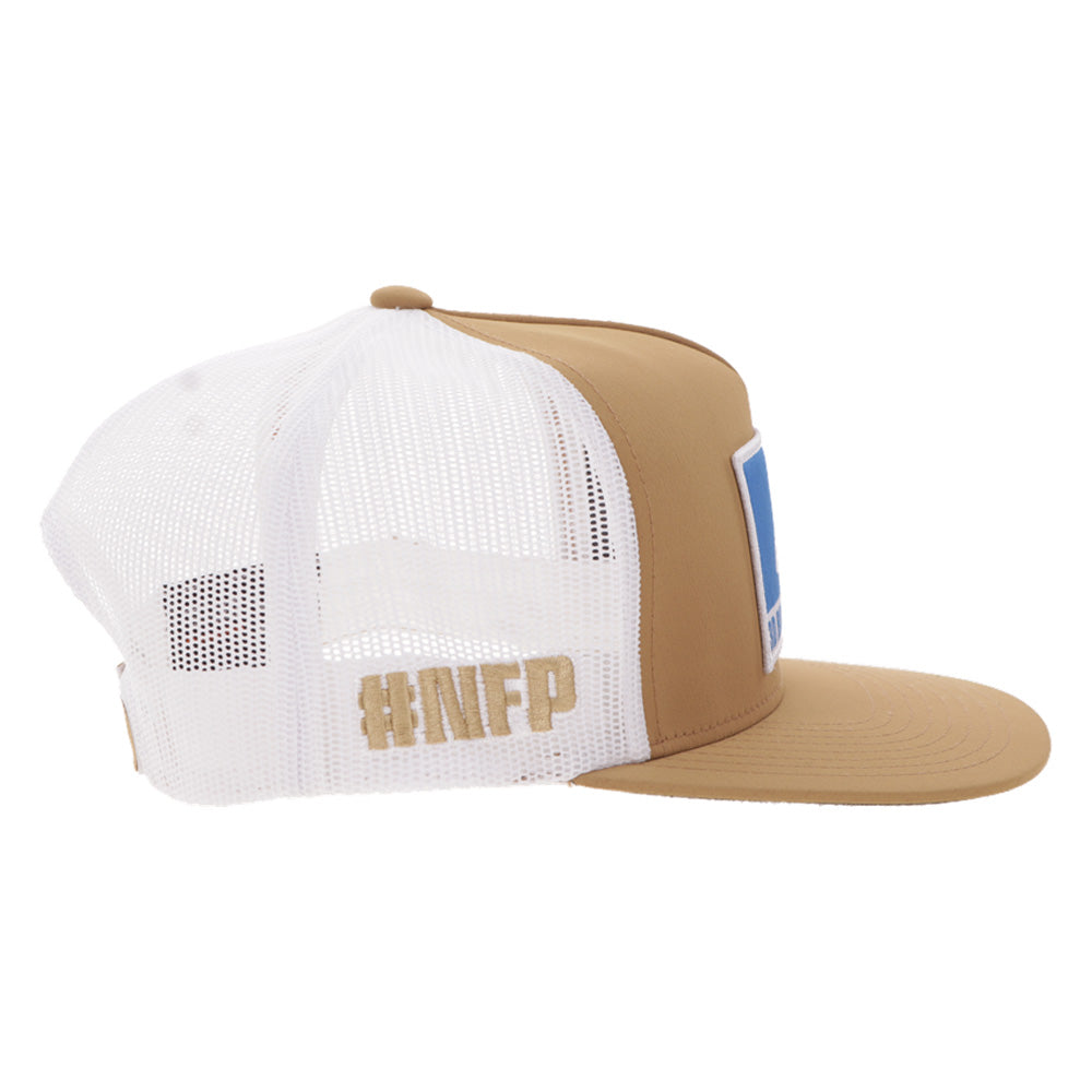 "3D Bull Riding" Tan/White Hat