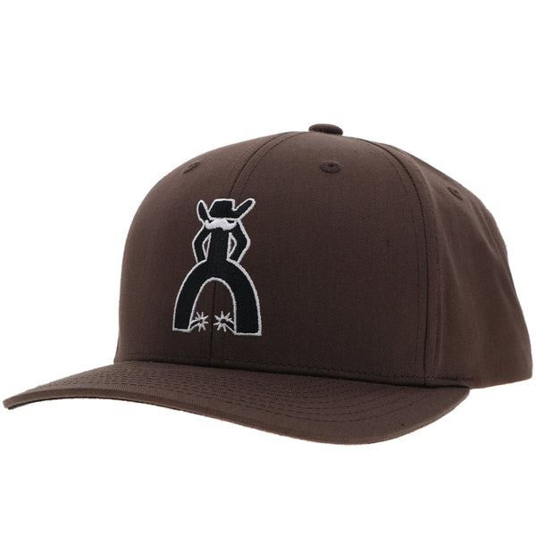 "Punchy" Hat Brown w/Black & White Logo