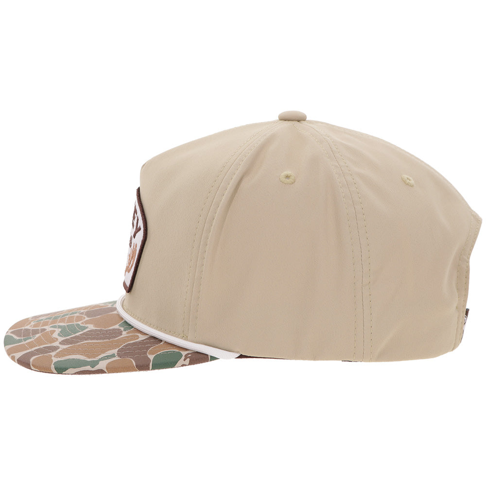 "Outfitters" Hat Tan/Camo w/Brown Patch