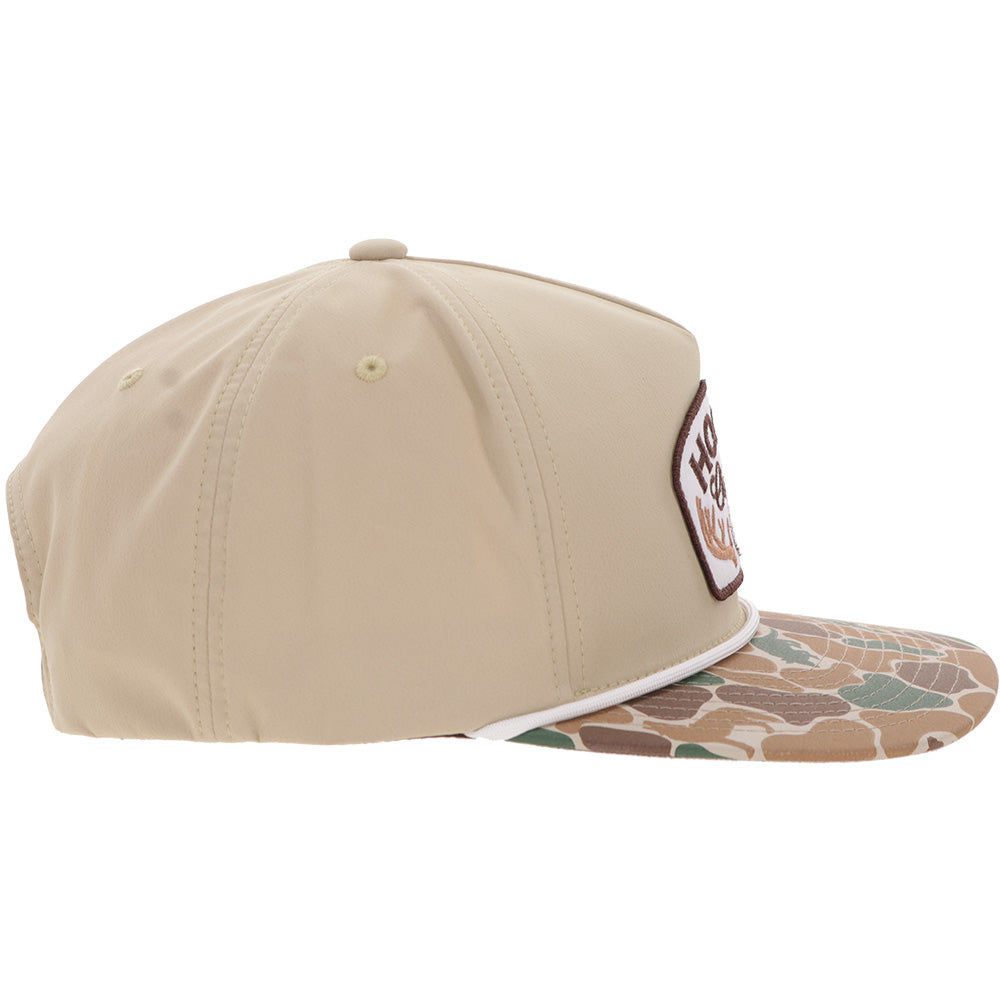 "Outfitters" Hat Tan/Camo w/Brown Patch