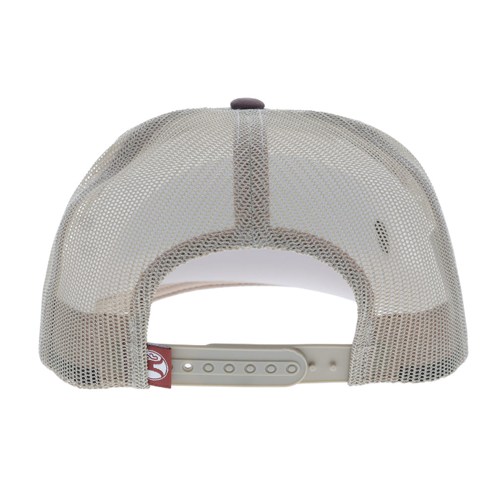 Decoy 5-Panel Trucker Snapback Hat Brown/Tan