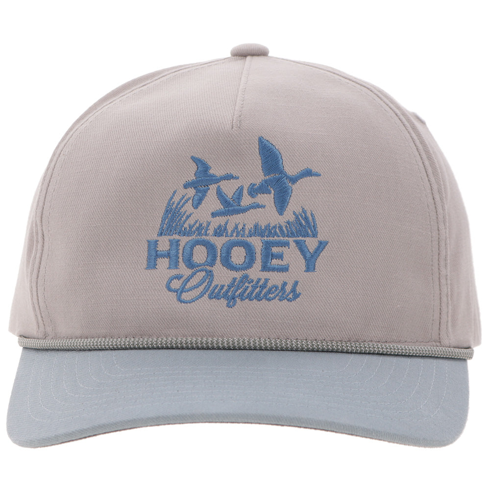 "Decoy" Hat Grey w/Light Blue Logo