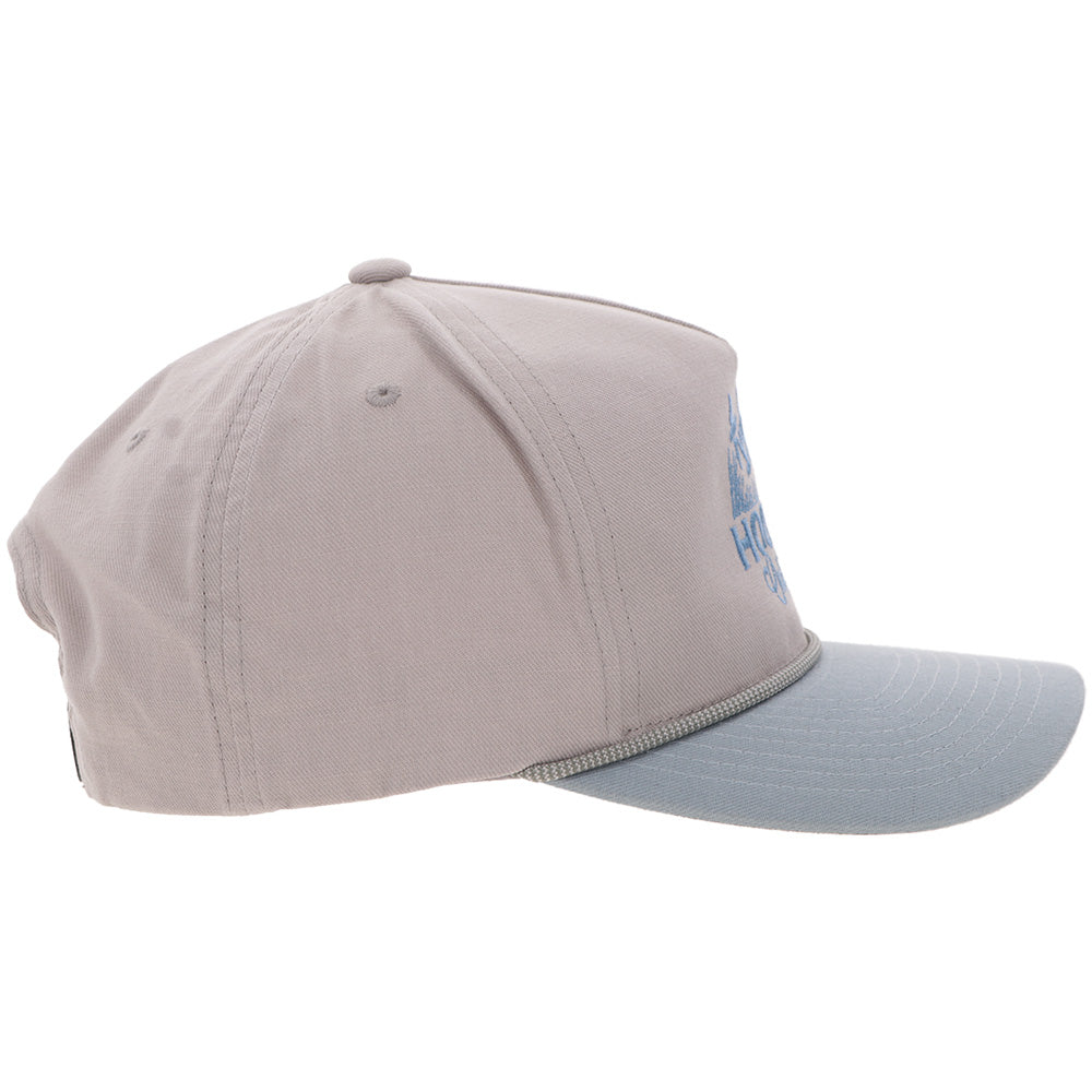 "Decoy" Hat Grey w/Light Blue Logo