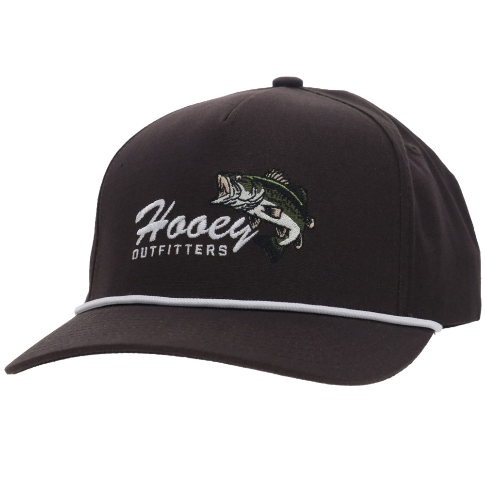 Bass 5-Panel Full Surround Snapback Hat Brown