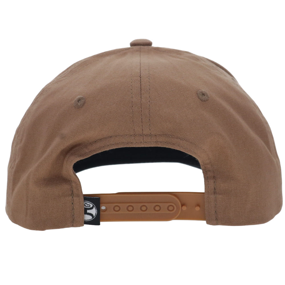 Walleye 5-Panel Full Surround Snapback Hat Tan