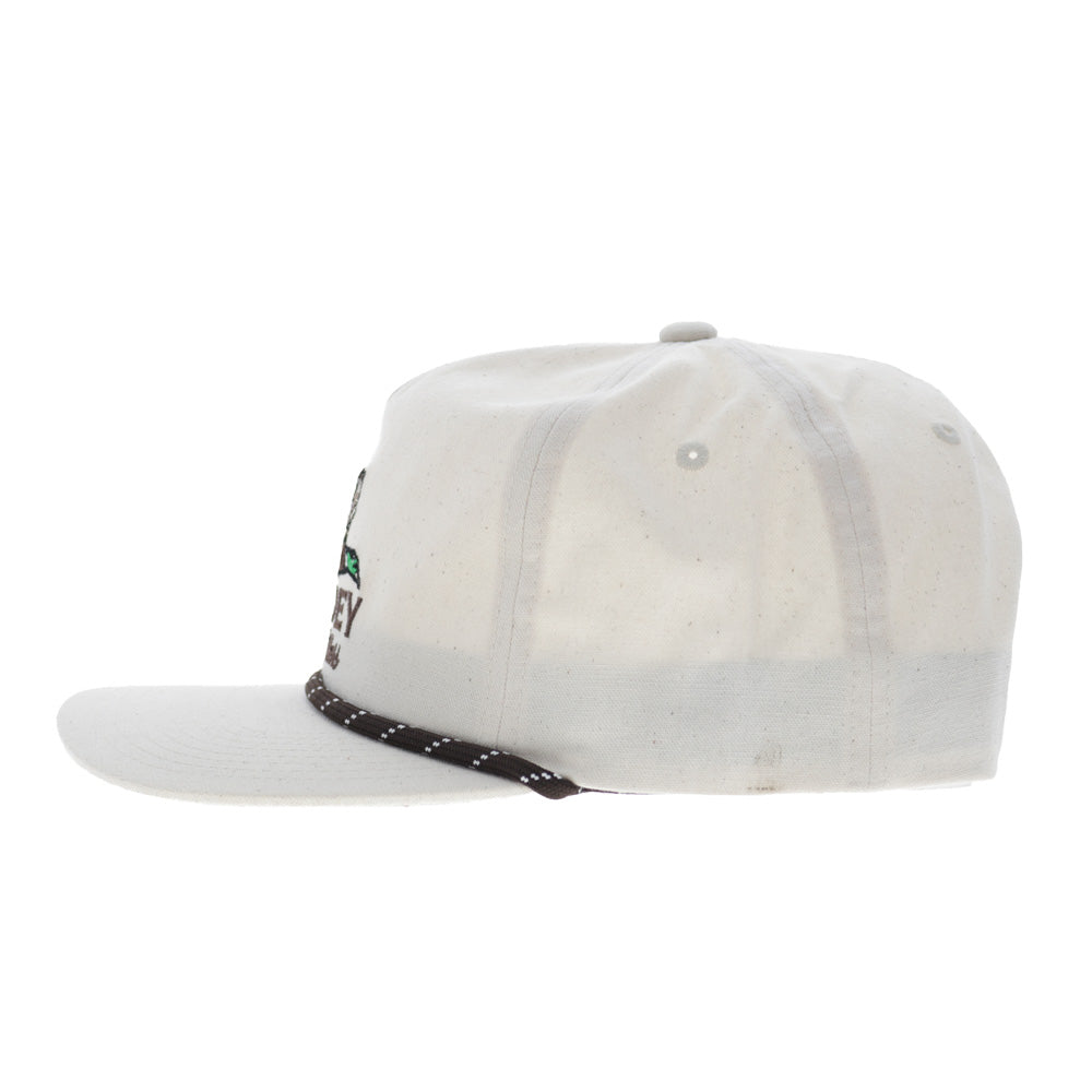Mallard 5-Panel Full Surround Snapback Hooey Hat Cream